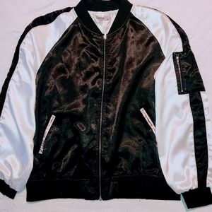 Satin bomber jacket